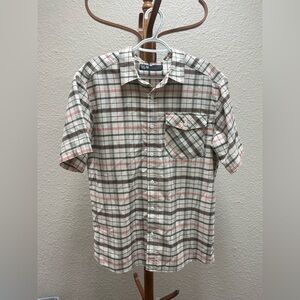 Mountain Hardwear Men’s Button Down Plaid Shirt